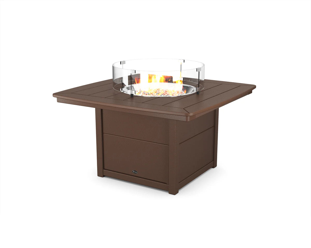 Yacht Club 42" Rounded Corner Fire Pit Table