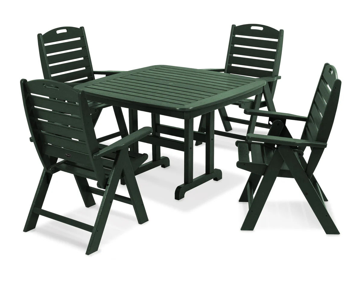 Yacht Club Highback 5-Piece Dining Set