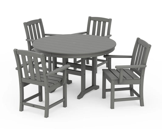 Cape Cod 5-Piece Round Farmhouse Dining Set