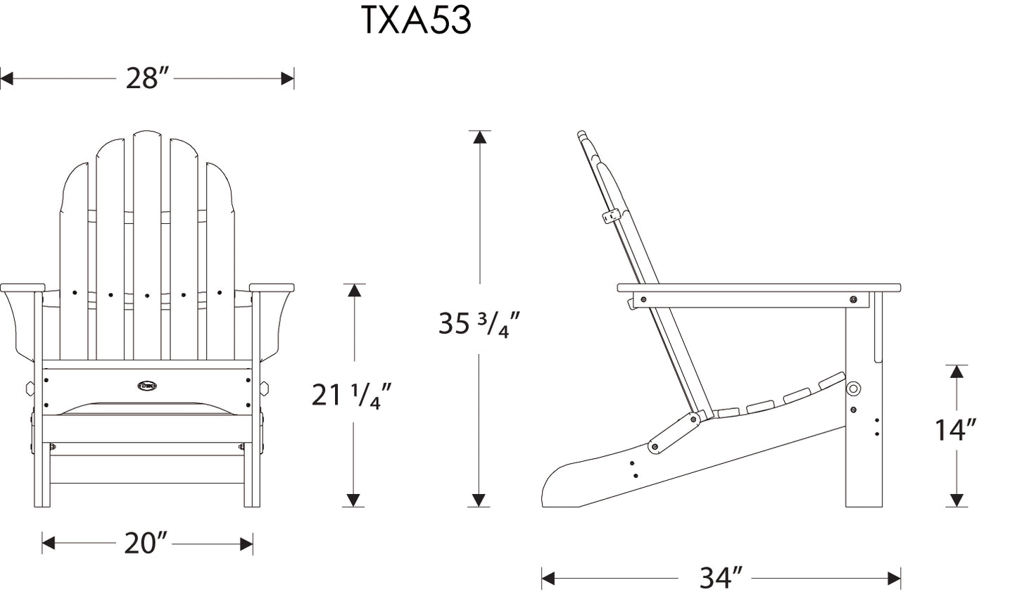 Cape Cod Folding Adirondack