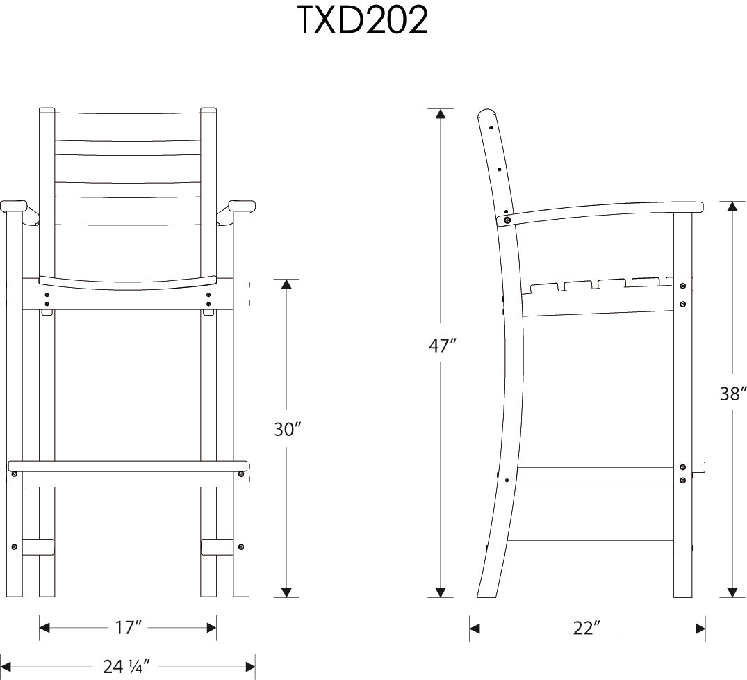 Monterey Bay 2-Piece Bar Chair Set