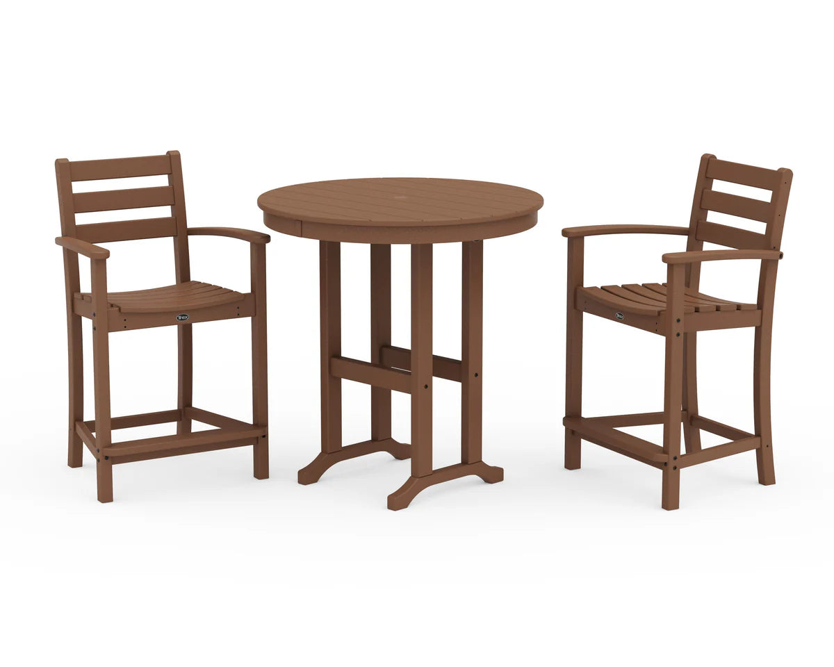 Monterey Bay 3-Piece Arm Chair Counter Set