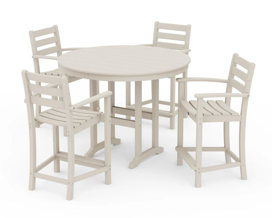 Monterey Bay 5-Piece Arm Chair Counter Set