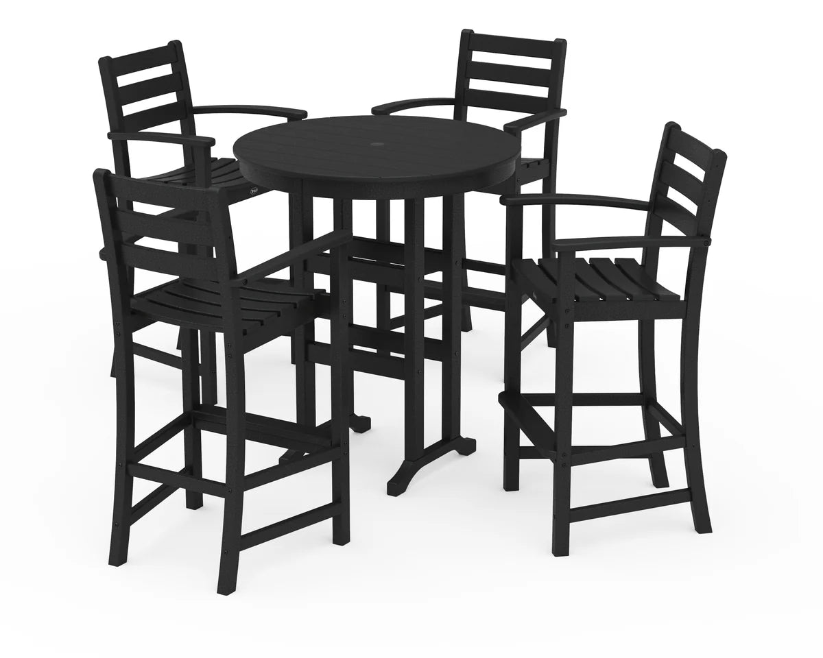 Monterey Bay 5-Piece Round Bar Set-36" Table