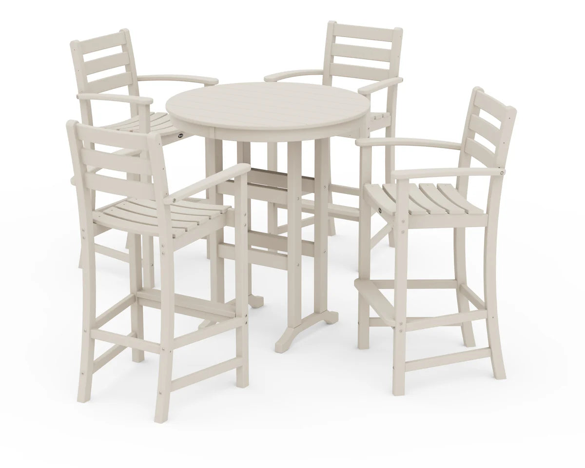 Monterey Bay 5-Piece Round Bar Set-36" Table