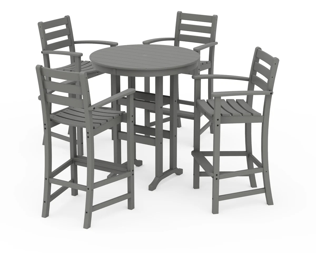 Monterey Bay 5-Piece Round Bar Set-36" Table