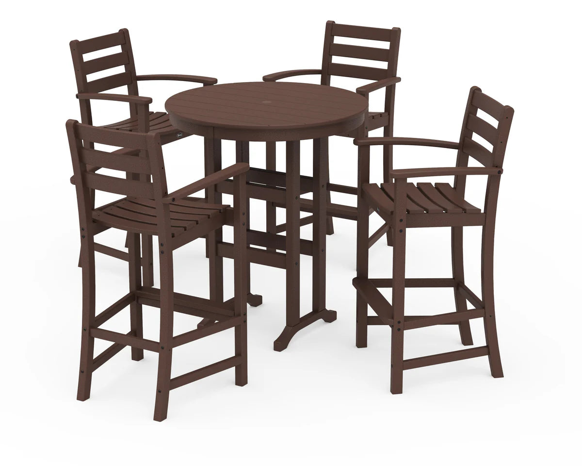 Monterey Bay 5-Piece Round Bar Set-36" Table