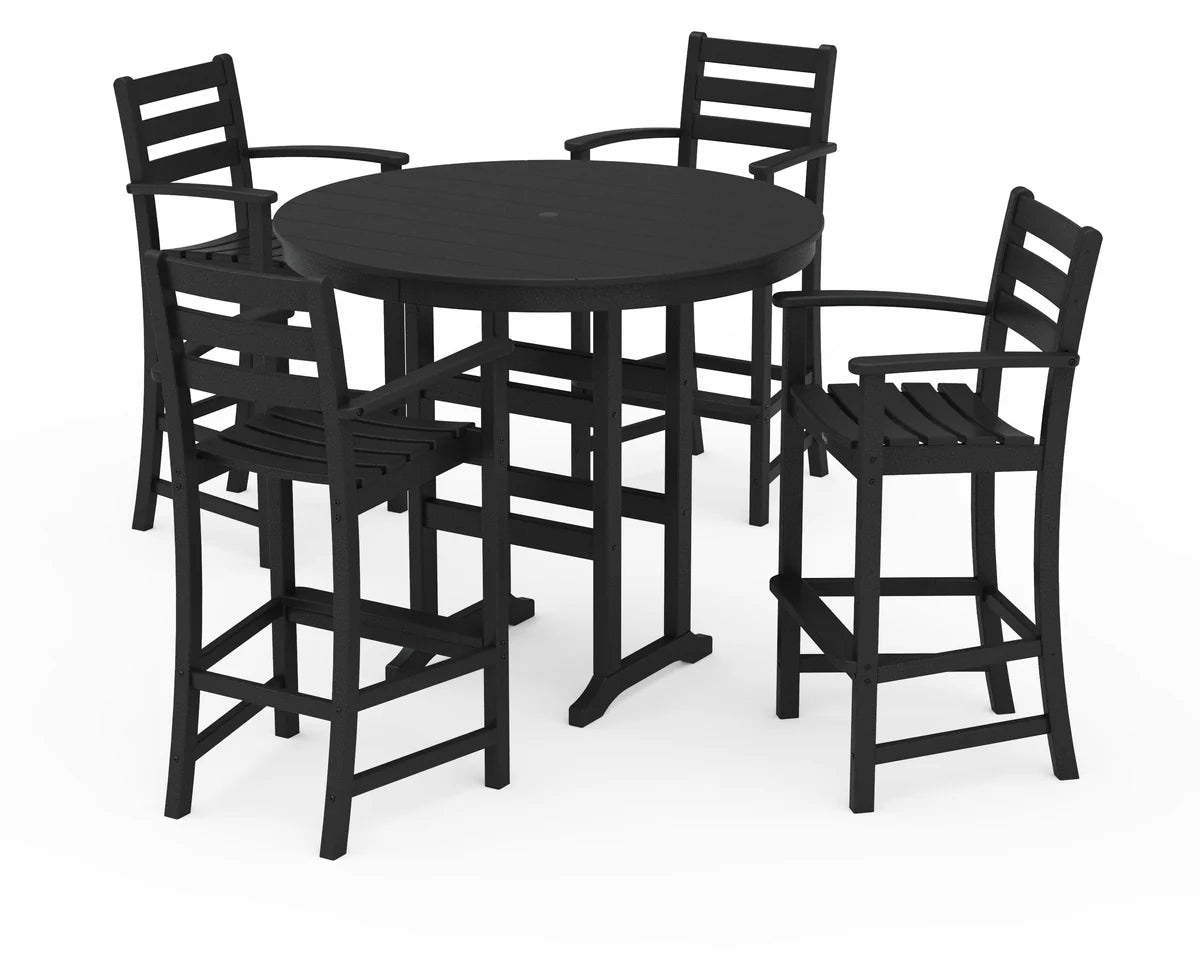 Monterey Bay 5-Piece Round Bar Set-48" Table