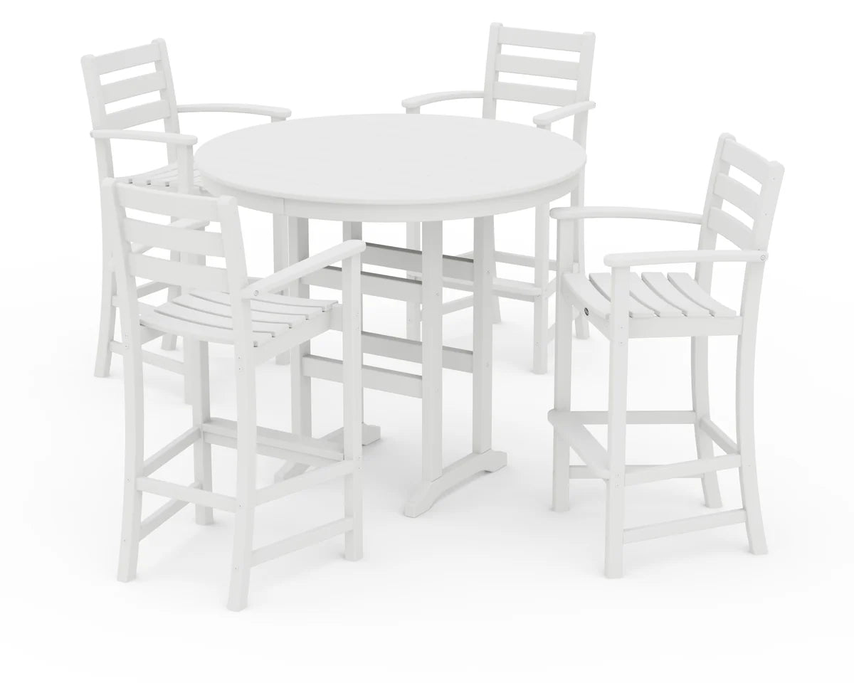 Monterey Bay 5-Piece Round Bar Set-48" Table