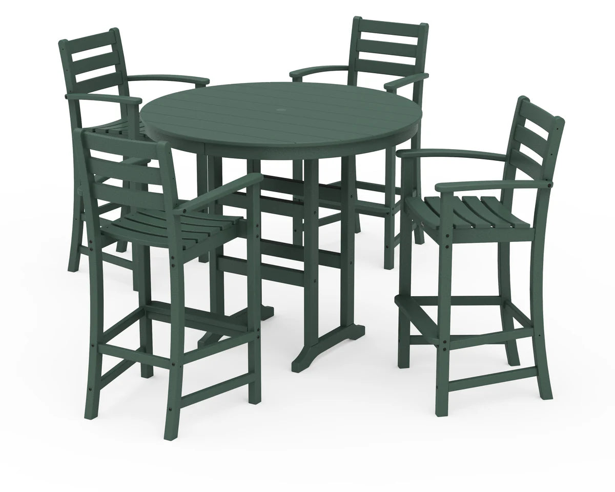 Monterey Bay 5-Piece Round Bar Set-48" Table