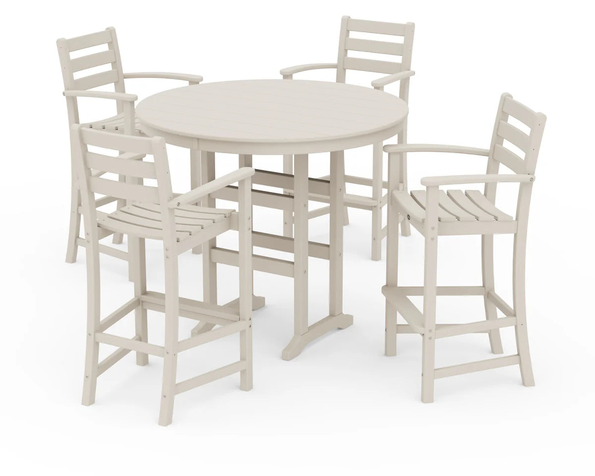 Monterey Bay 5-Piece Round Bar Set-48" Table