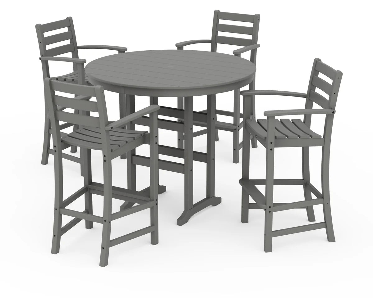 Monterey Bay 5-Piece Round Bar Set-48" Table