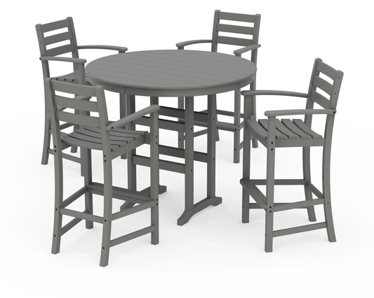 Monterey Bay 5-Piece Round Bar Set-48" Table