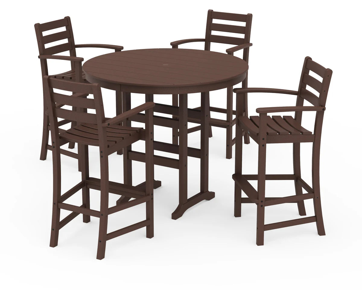 Monterey Bay 5-Piece Round Bar Set-48" Table
