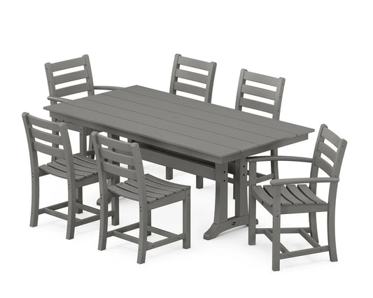 Monterey Bay 7-Piece Farmhouse Trestle Dining Set