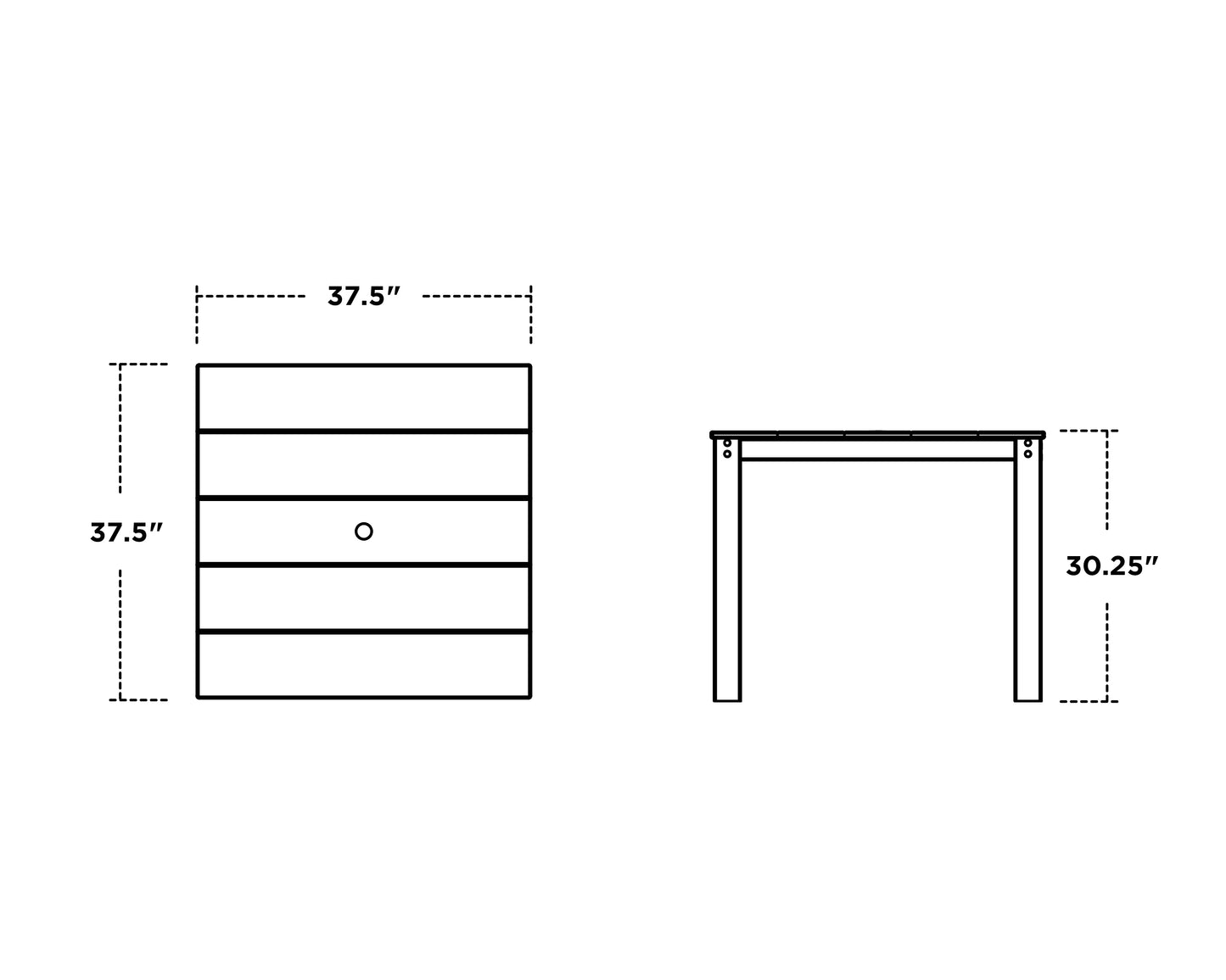 Cape Cod 5-Piece Parsons Dining Set