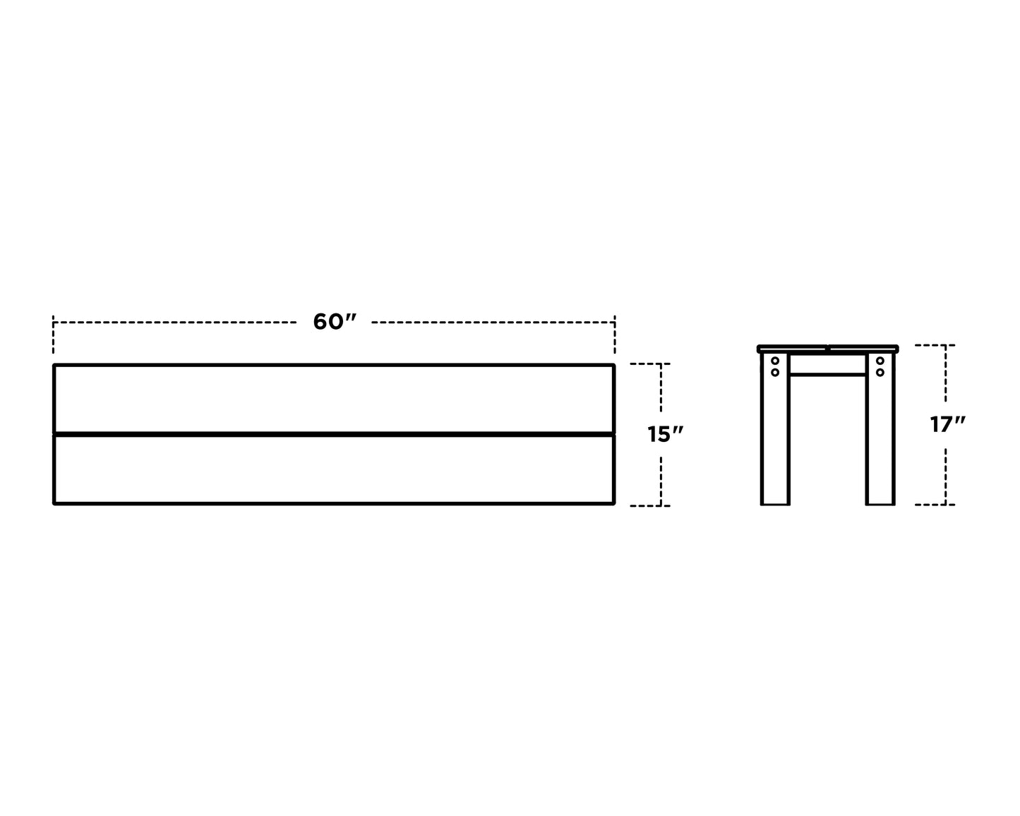 Parsons 60" Bench