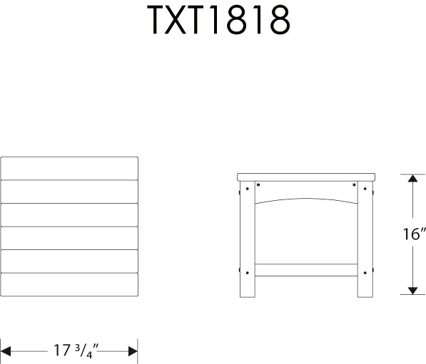 Rockport Club 18" Side Table