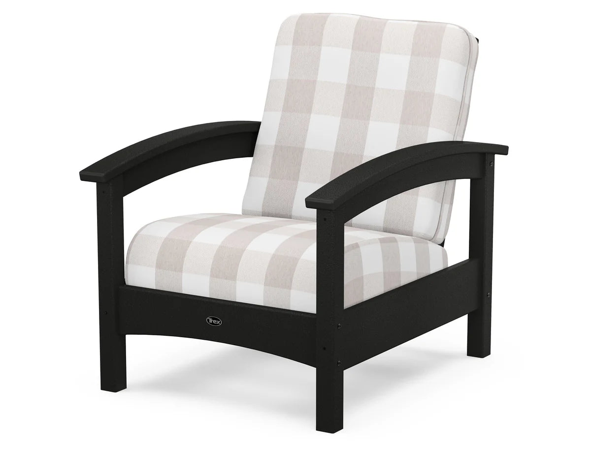 Rockport Club Chair, Charcoal Black