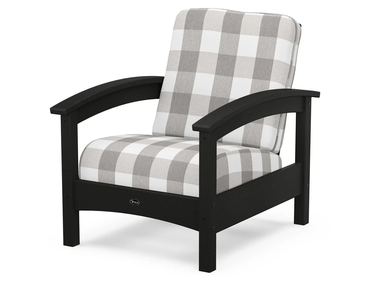 Rockport Club Chair, Charcoal Black