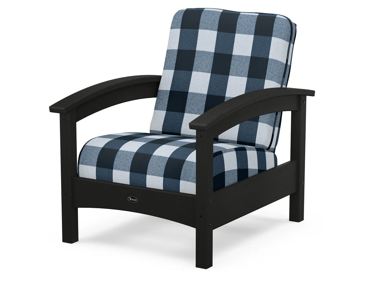 Rockport Club Chair, Charcoal Black