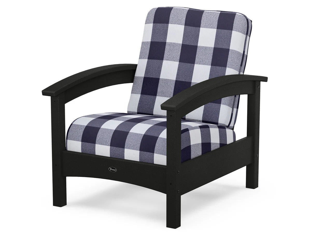 Rockport Club Chair, Charcoal Black