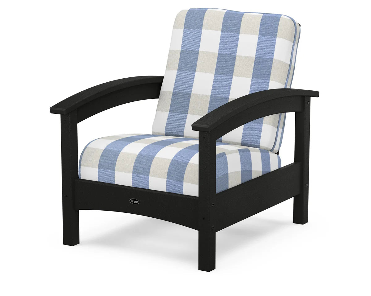 Rockport Club Chair, Charcoal Black