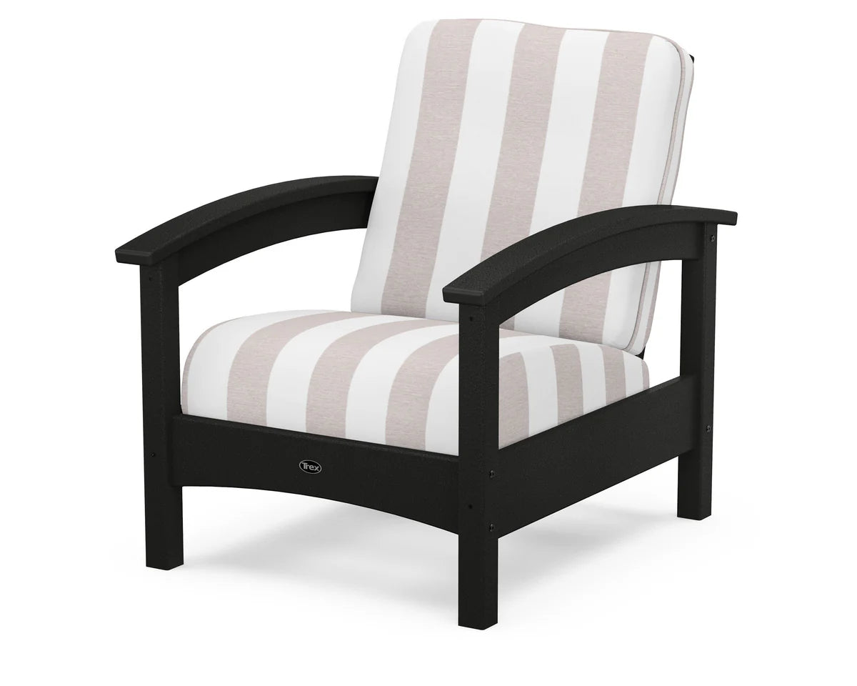Rockport Club Chair, Charcoal Black