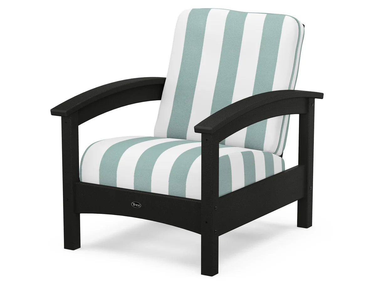 Rockport Club Chair, Charcoal Black