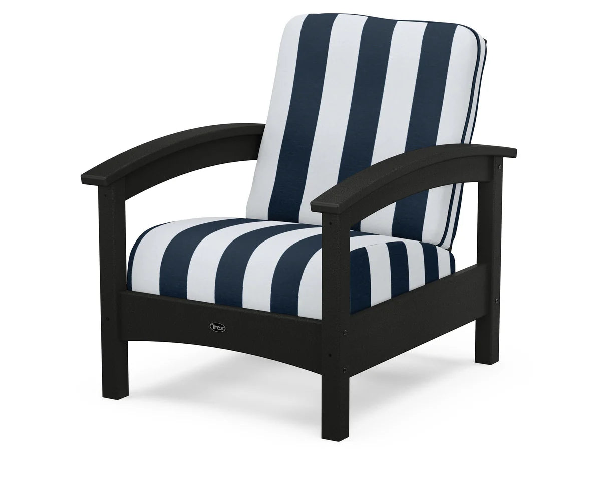 Rockport Club Chair, Charcoal Black