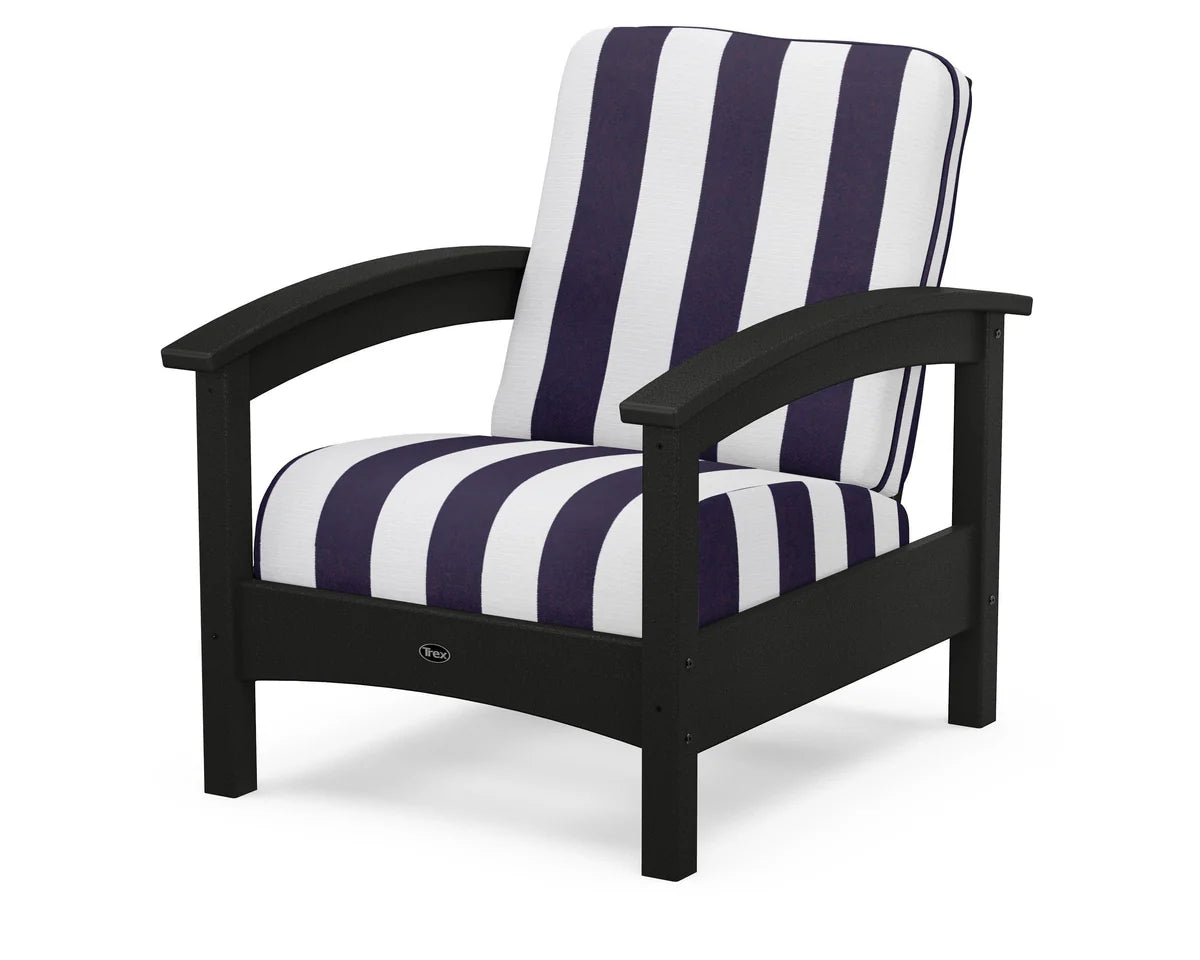 Rockport Club Chair, Charcoal Black
