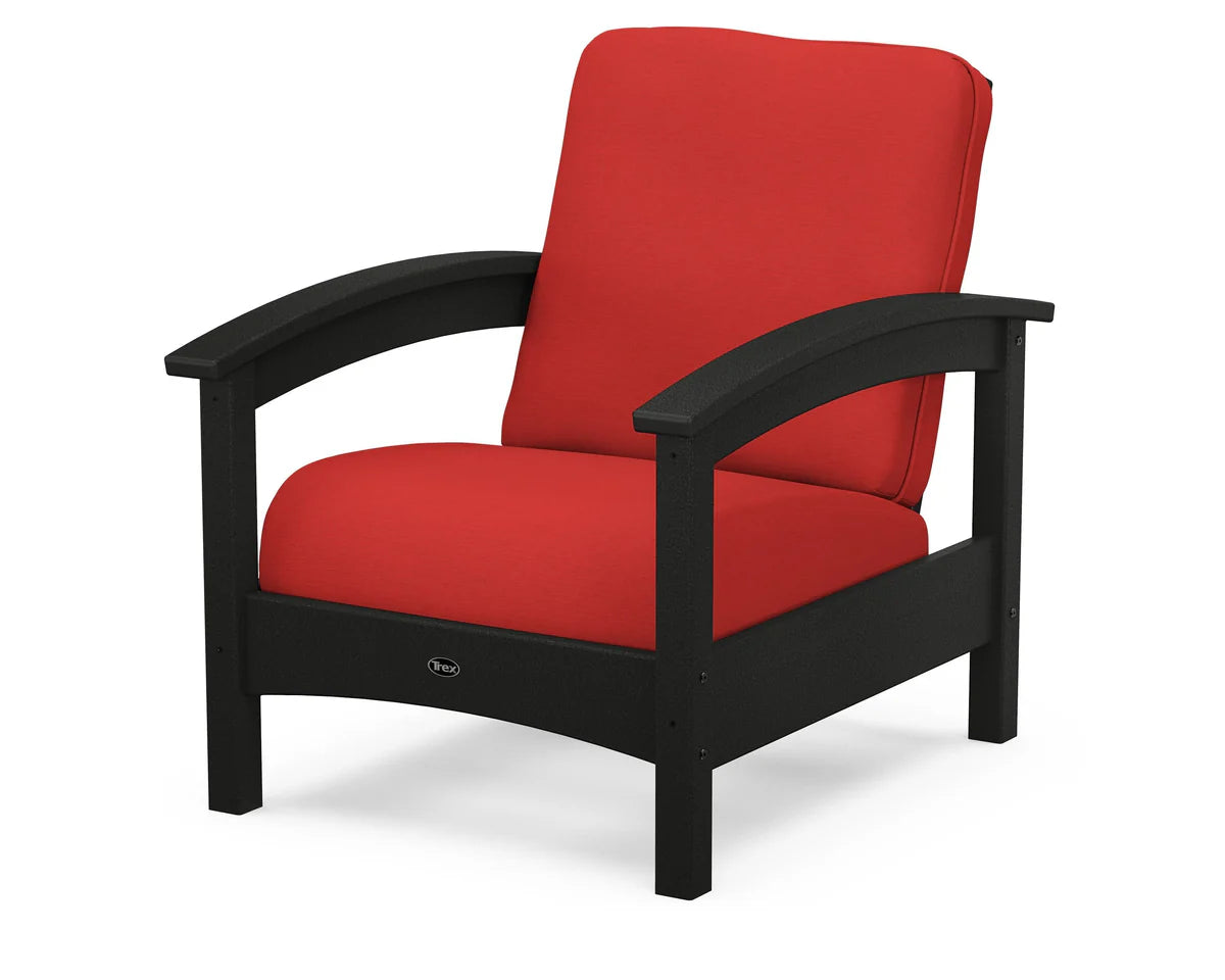 Rockport Club Chair, Charcoal Black