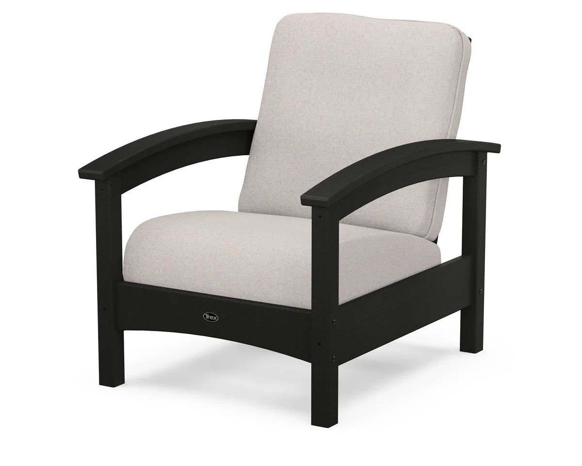 Rockport Club Chair, Charcoal Black