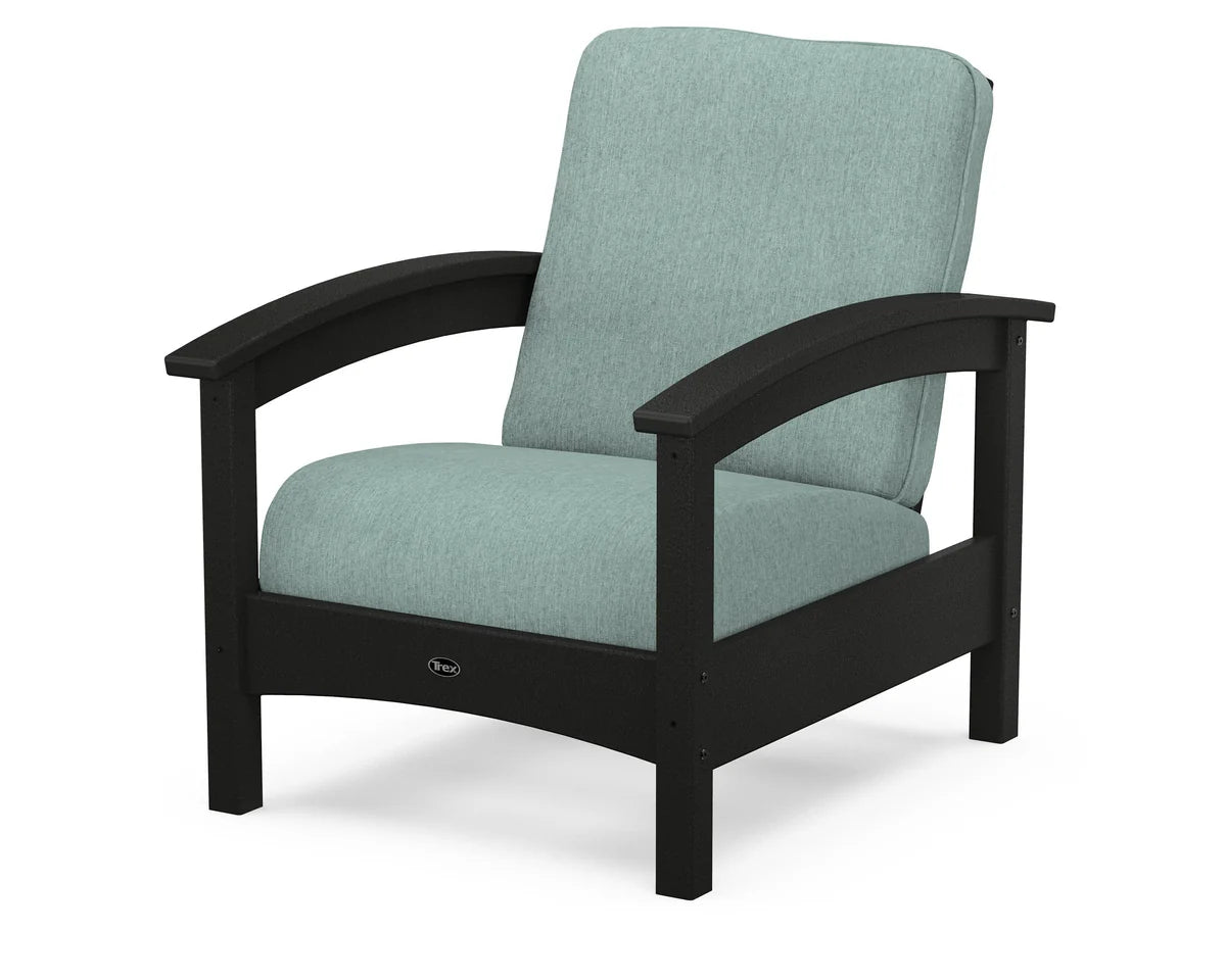 Rockport Club Chair, Charcoal Black