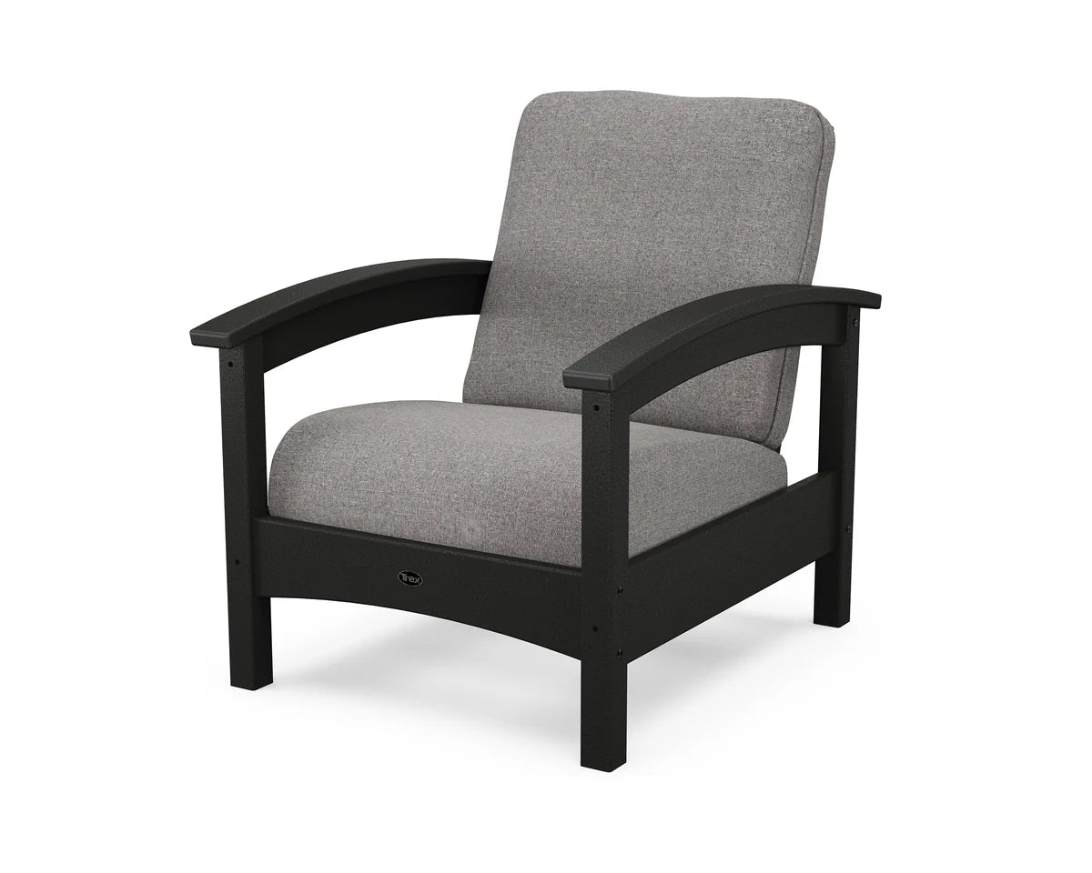 Rockport Club Chair, Charcoal Black