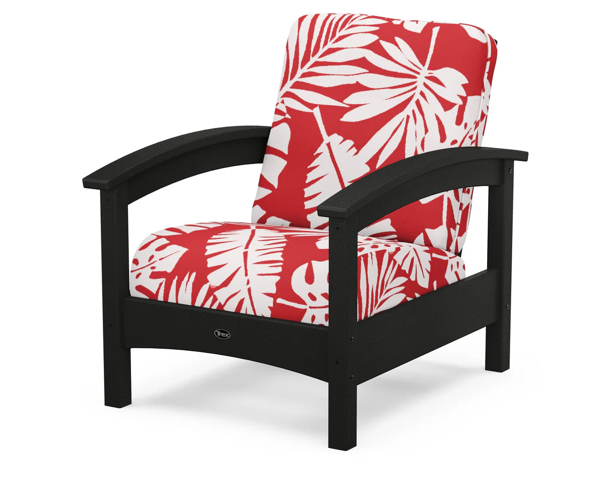 Rockport Club Chair, Charcoal Black