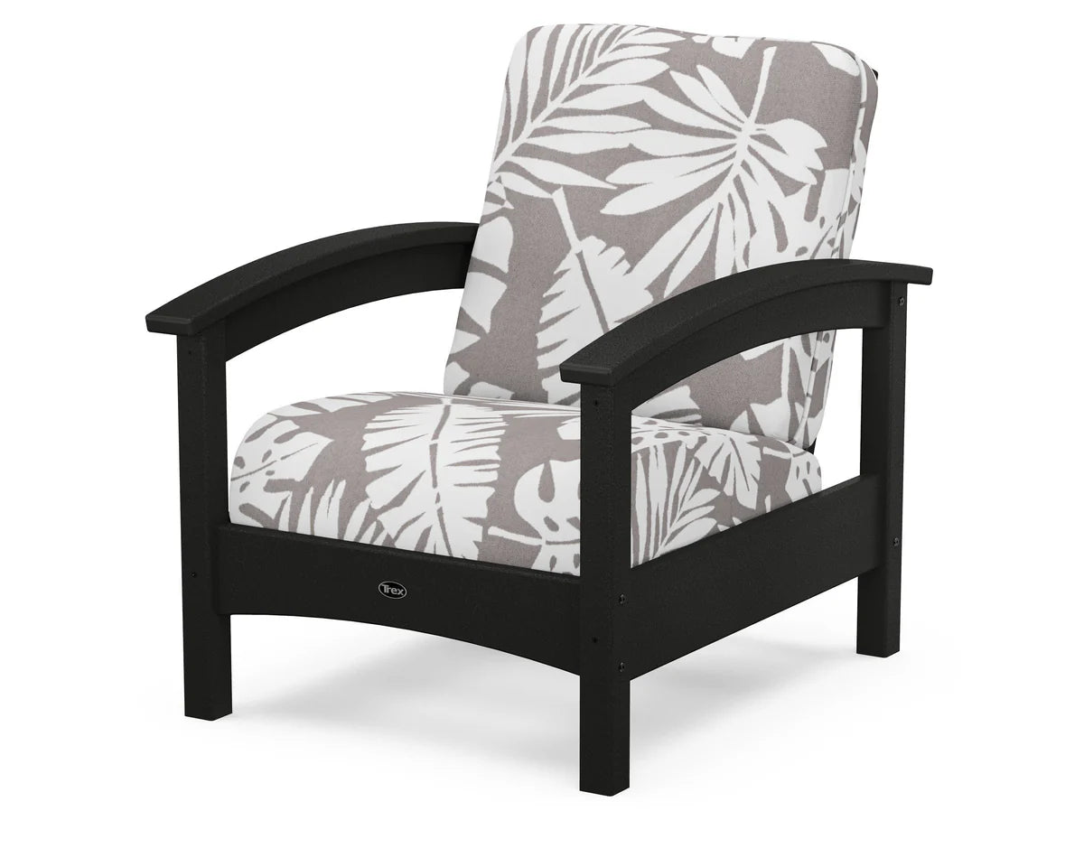 Rockport Club Chair, Charcoal Black