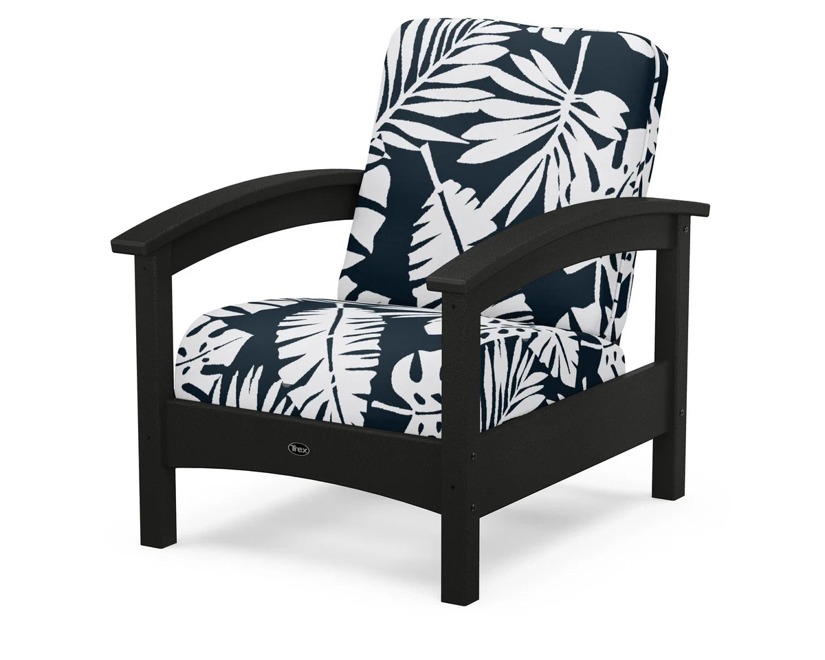 Rockport Club Chair, Charcoal Black