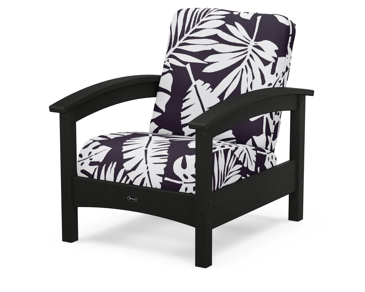 Rockport Club Chair, Charcoal Black