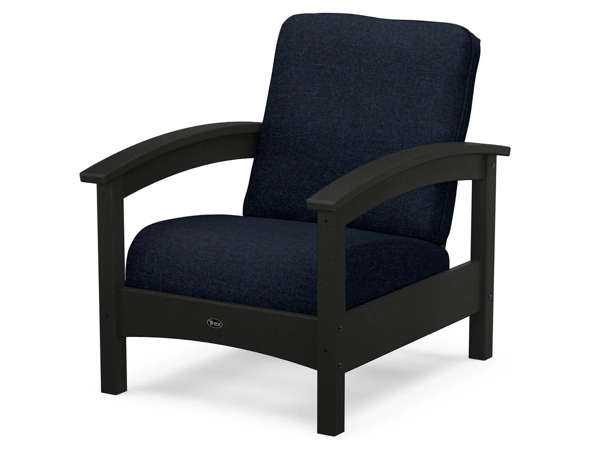 Rockport Club Chair, Charcoal Black