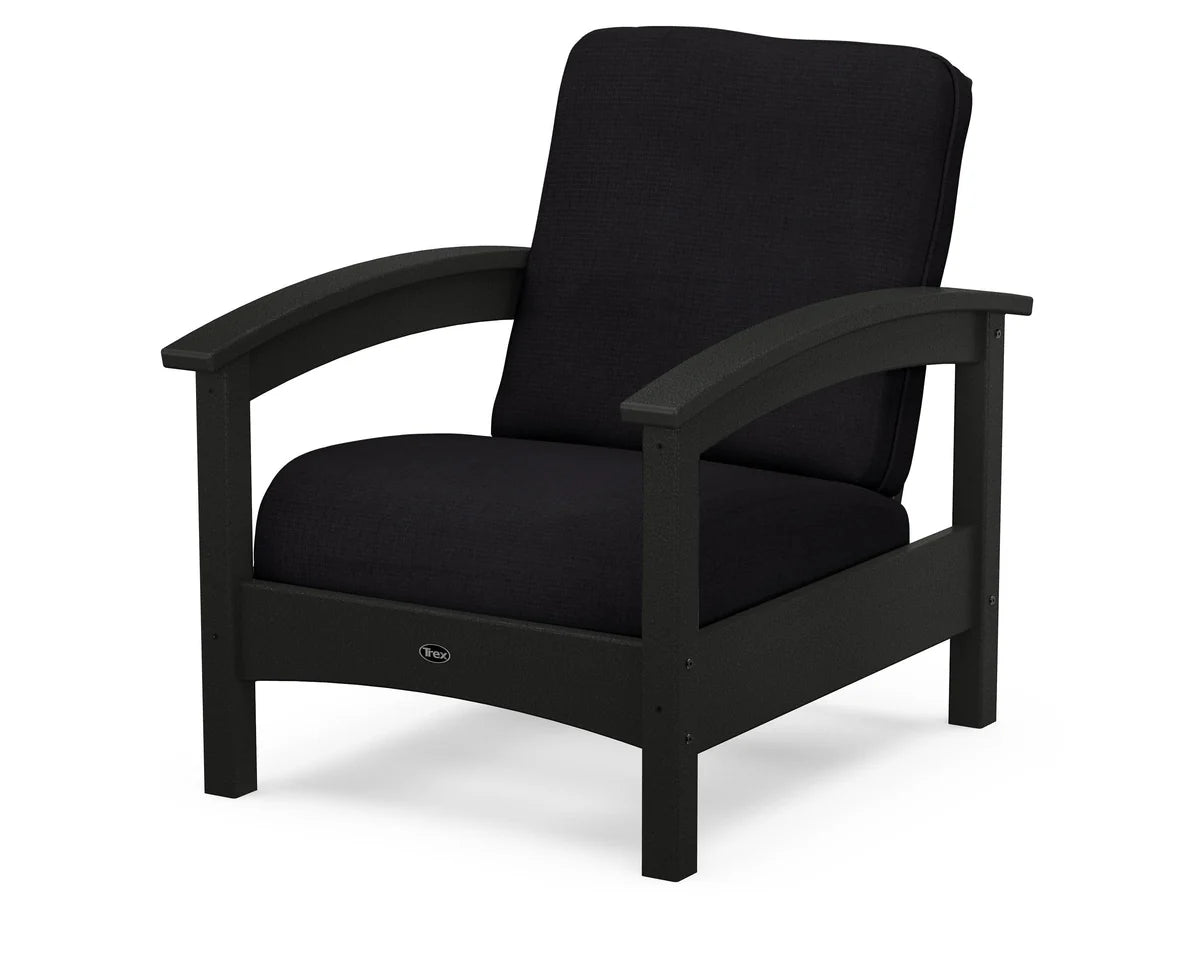 Rockport Club Chair, Charcoal Black