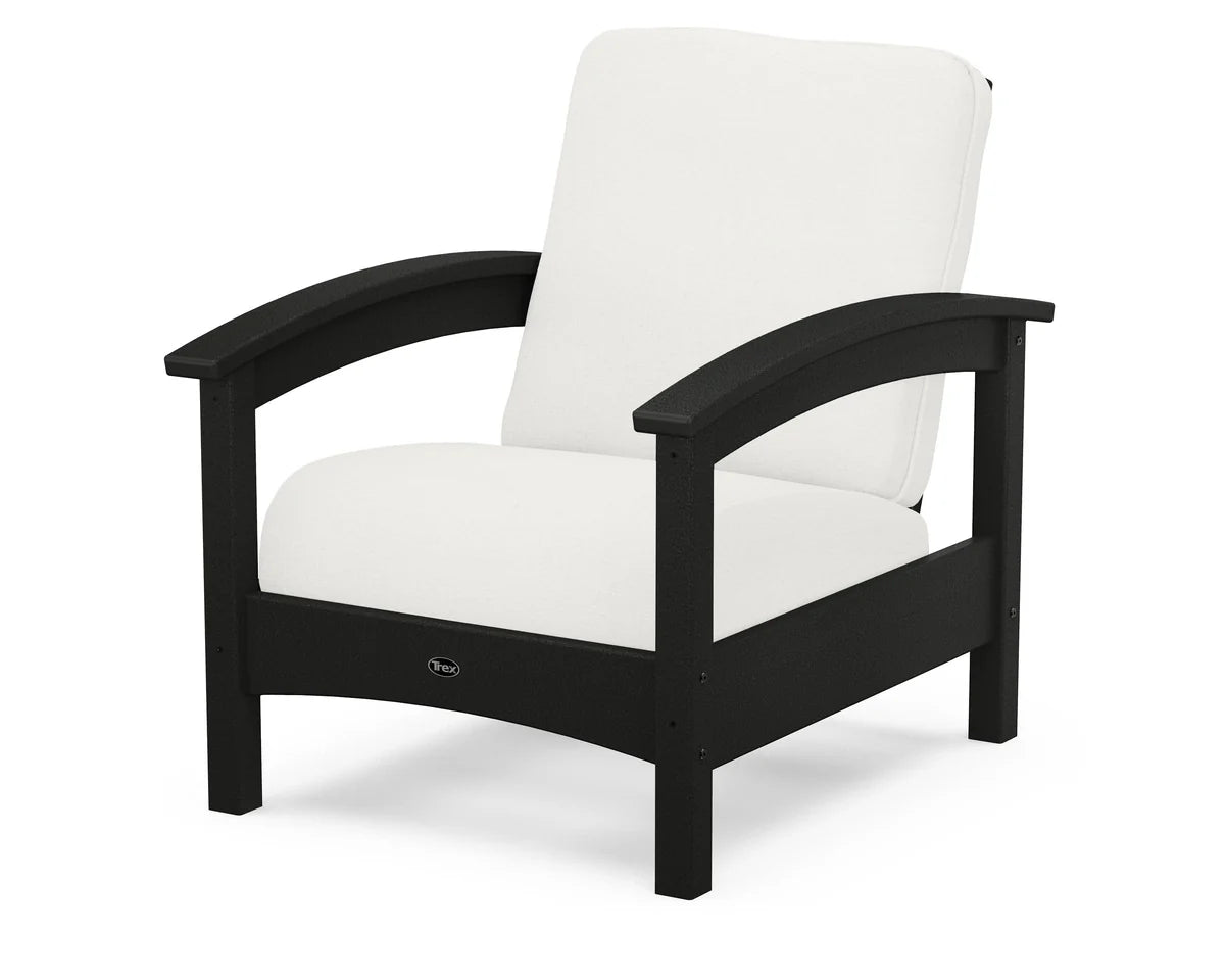 Rockport Club Chair, Charcoal Black