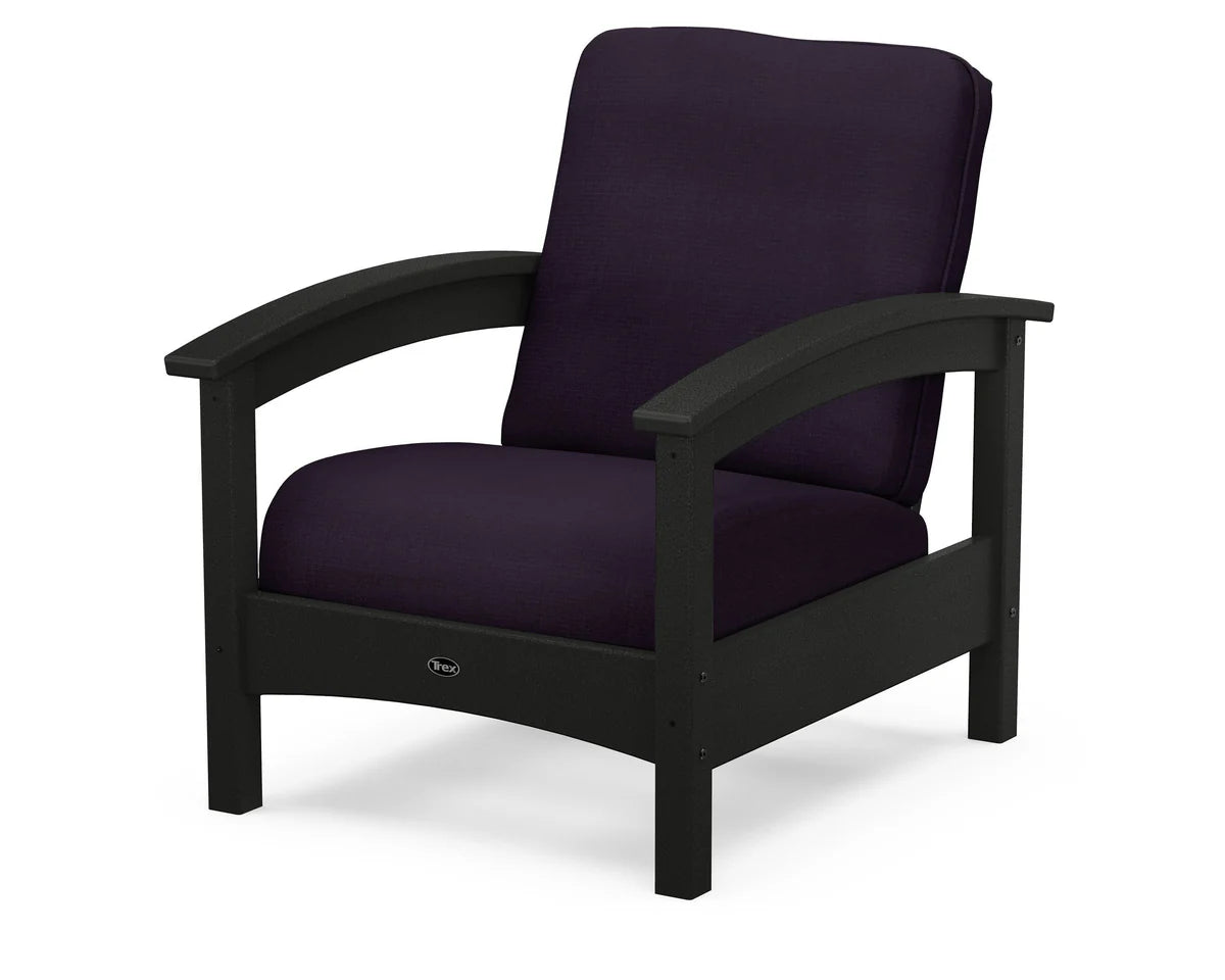 Rockport Club Chair, Charcoal Black