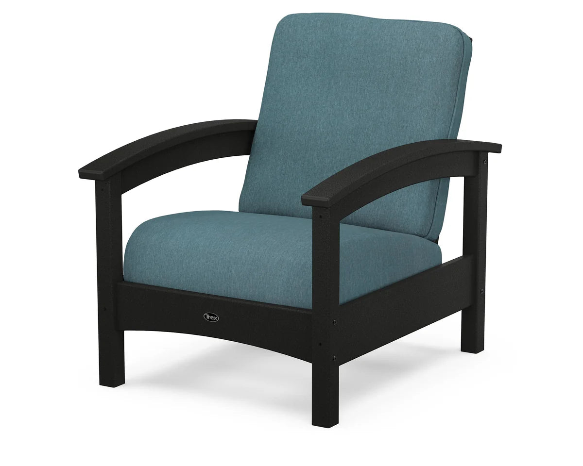 Rockport Club Chair, Charcoal Black