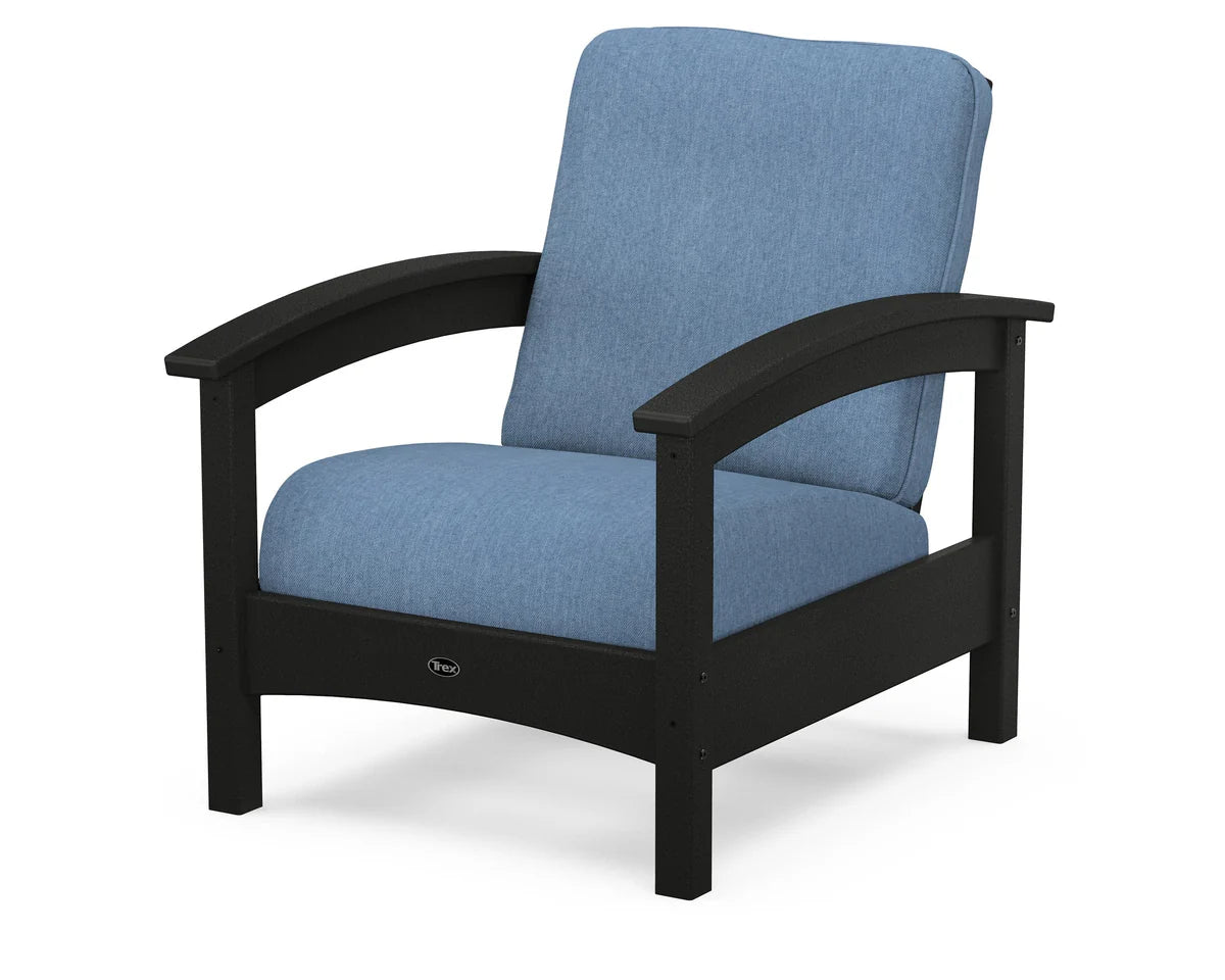 Rockport Club Chair, Charcoal Black