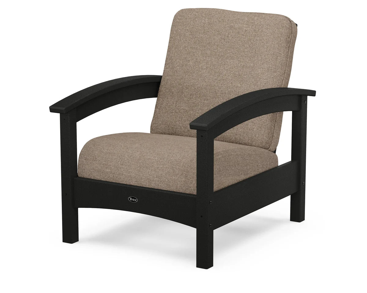 Rockport Club Chair, Charcoal Black