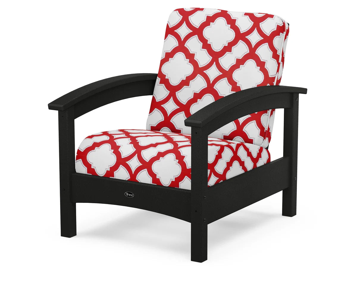 Rockport Club Chair, Charcoal Black