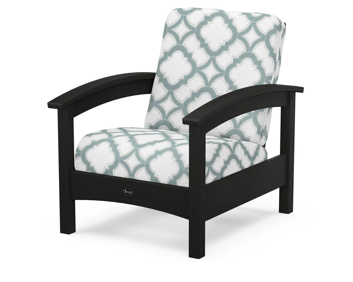 Rockport Club Chair, Charcoal Black