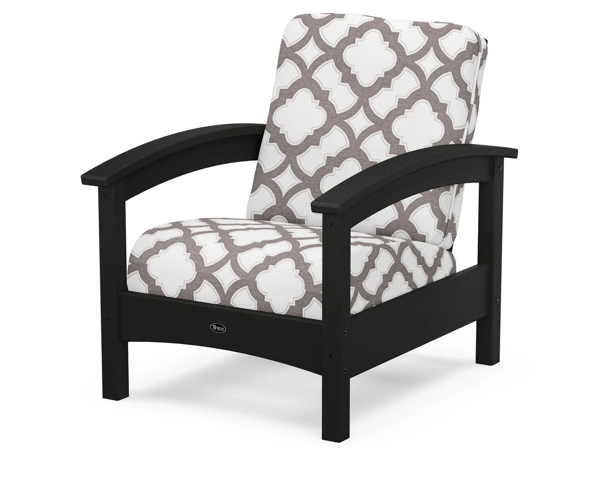 Rockport Club Chair, Charcoal Black