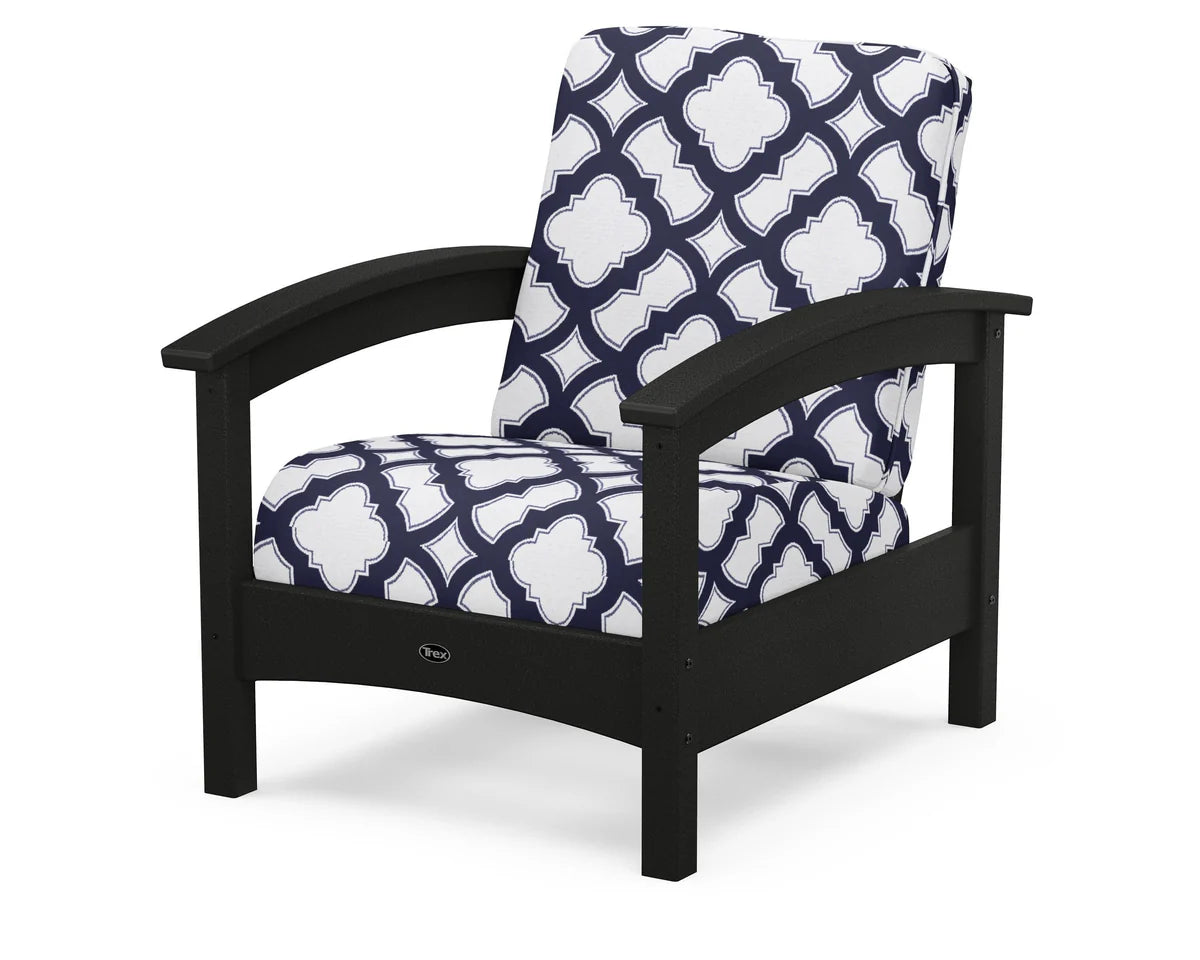 Rockport Club Chair, Charcoal Black